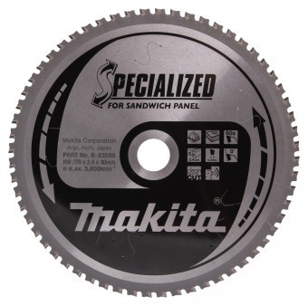 Makita B-33598 Panza circular panou sandwich 2.4x30x270mm, 60T - 0088381422482 foto