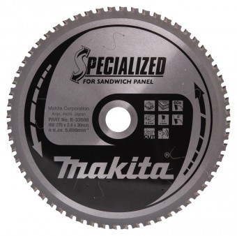 Makita B-33598 Panza circular panou sandwich 2.4x30x270mm, 60T - 0088381422482