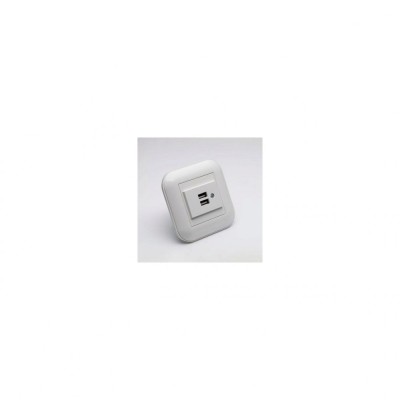 Priza Ovivo Loft 2xUSB Alb foto