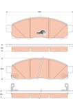 Set placute frana disc Nissan NV200, NV200 Evalia Motor 1.5 dCi 110, 1.5 dCi 110, 1.5 dCi 85, 1.5 dCi 85, 1.5 dCi 90, 50.5x155.4x17mm, OE D1060JX50B