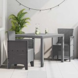 Cumpara ieftin Set de masă pentru grădină 3 pcs Gri deschis Ratan Polt