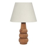 Cumpara ieftin Veioza Cabini lemn de fag si tesatura crem 22x22x30 cm