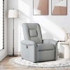 VidaXL Fotoliu rabatabil, gri deschis, material textil