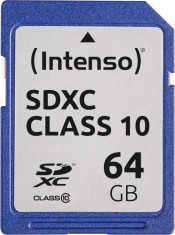 Card de memorie Intenso 64GB SDXC Clasa 10 foto