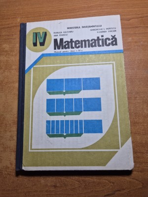 manual de matematica - pentru clasa a 4-a - din anul 1993 foto