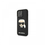 Husa iPhone 13 Karl Lagerfeld Rubber Karl&#039;s Head Negru
