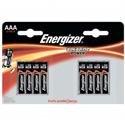 Set 8 Baterii Energizer Alcaline Power R03/AAA 30502780 foto