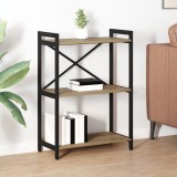 vidaXL Bibliotecă stejar artizanal 60 x 30 x 83 cm Lemn compozit