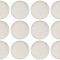 Set farfurii 12 piese, ceramice pentru fructe, Bej Nordic Style, diametru 19 cm