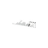 Set șuruburi pentru cuptor cu microunde BOSCH 00638999 BALAY SIEMENS Original