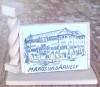 Bibelou Microvedere Targu Mures RPR 1955, Plastic, 36.5x20x31.5mm, Decoratiune Casa Vintage
