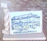 Bibelou Microvedere Targu Mures RPR 1955, Plastic, 36.5x20x31.5mm, Decoratiune Casa Vintage