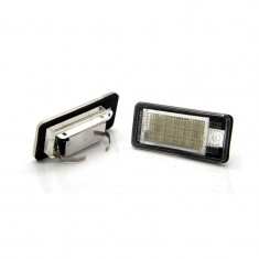 SET LAMPI CU LED NUMAR INMATRICULARE COMPATIBIL AUDI 3, A4 B6, A4 B7, A6 C6, A8 foto