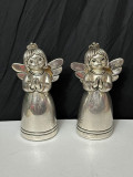 SET 2 MINIATURA - STATUETA Laminata ARGINT 925 - Ingeras - ARDE - Vintage !, Ornamentale