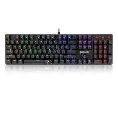 Tastatura gaming mecanica Redragon Sindri neagra iluminare Rainbow switch-uri rosii