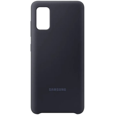 Husa de protectie Samsung Silicone Cover pentru Galaxy A41 (2020), Black foto