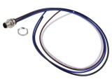 Conector M12 soclu tată 4 pini 16A 63V IP67 drept cu cablu 0.5m LUTRONIC