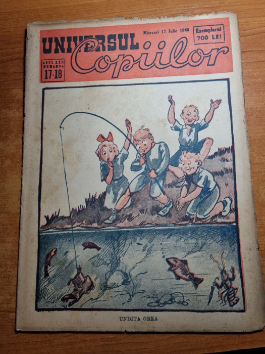 revista pentru copii - universul copiilor 17 iulie 1946