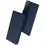 Husa Poliuretan DUX DUCIS Skin Pro pentru Samsung Galaxy S21 Ultra 5G, Bleumarin