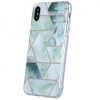 Husa Samsung Galaxy A21s, Verde, Model Marmura Geometric, TPU, OEM