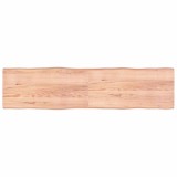 vidaXL Blat masă, 200x50x(2-6) cm, maro, lemn tratat contur organic