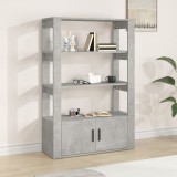 VidaXL Servantă, gri beton, 80x30x119,5 cm, lemn prelucrat