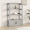 vidaXL Servantă, gri beton, 80x30x119,5 cm, lemn prelucrat