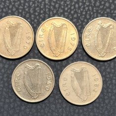 Irlanda 5 pence 1970 1975 1976 1980 1982