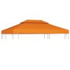 Copertină rezervă acoperiș pavilion portocaliu 3x4 m 310 g/m&sup2;