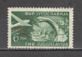 Iugoslavia.1951 Posta aeriana:Expozitia filatelica ZEFIS-supr. SI.157, Nestampilat