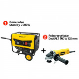 Cumpara ieftin Pachet Generator Trifazat Stanley SG7500B Si Polizor Unghiular DeWalt DWE4157