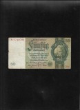 Germania 50 mark marci 1933 seria3740796 fisura laterala