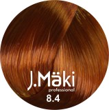 J.Maki Professional - Vopsea de par permanenta 8.4 - Blond cupru deschis, 60 ml