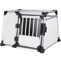 Cutie din aluminiu pentru transportul cainilor, pentru automobil - 93 x 65 x 81 cm foto