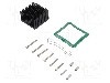 Radiator extrudat, aluminiu, 40mm x 40mm, negru, Advanced Thermal Solutions - ATS-61400W-C1-R0