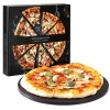 Piatra de pizza rotunda Navaris, 30.5 cm, cordierit glazurat, rezistenta 500&deg;C, 51246.02.3