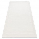 Covor TIMO 5979 sisal exterior cadru alb, 80x300 cm