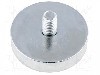 Magnet neodim, 7mm, 32mm, ELESA+GANTER - GN 50.3-ND-32-M6