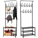 LUKKA suport de haine și pantofi negru