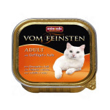 Pateu Animonda Vom Feinsten Adult Cats - paşăre şi viţel 100g