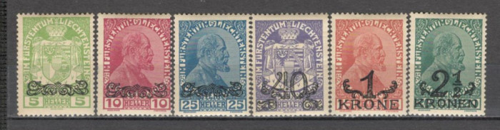 Liechtenstein.1920 Stema si Principele Johann II-supr. SL.3