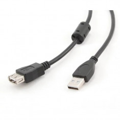 CABLU USB2.0 la USB2.0 SPACER prelungitor 3m (AM/AF) black SPC-USBAM-AF10