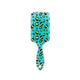 Perie pentru par, dreptunghiulara, Leopard, Verde