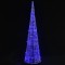Piramida decorativa con de lumini cu LED albastru 90 cm acril
