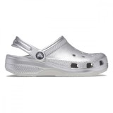 Saboti Crocs Classic Toddler Metallic Clog Gri - Metallic Silver