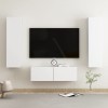 Set dulapuri TV, 3 piese, alb, lemn prelucrat