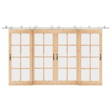 Gossi set piese pentru usa glisanta, argintiu, 400 cm otel inoxidabil