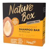 Sampon solid Nature Box cu ulei de argan 100% presat la rece, formula vegana, 85 g