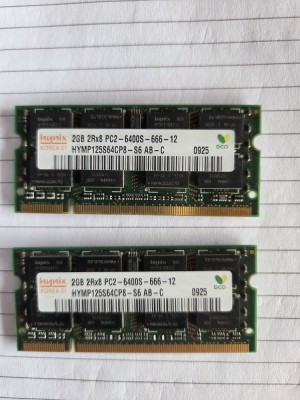 Kit ram DDR2 - pentru laptop 2 x 2 Gb - HYNIX foto