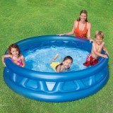 Piscina pentru copii cu 3 inele gonflabile, albastra, &Oslash;1.88x0.46m, CMCLASS